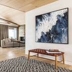 “Textured Ocean Waves” - Impasto Seaside Painting On Canvas PT250