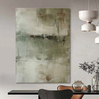 Muted Tones with Subtle Textures "Quiet Memories" Abstract Painting On Canvas PS1357