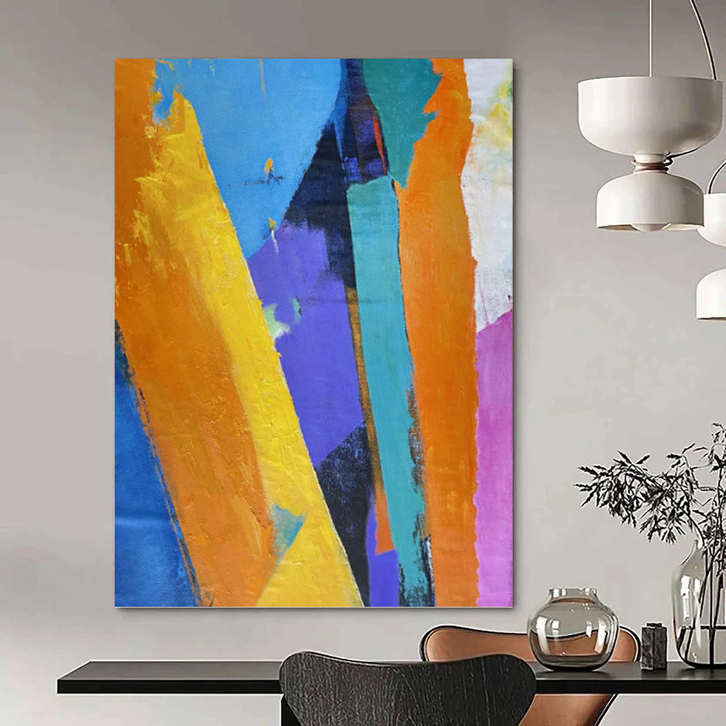 “Color Block Abstract” - Abstract Expressionist Painting On Canvas PT1343