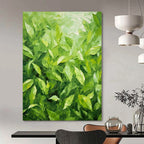 “Lush Leaf Realism” - Botanical Realist Painting On Canvas PS0200