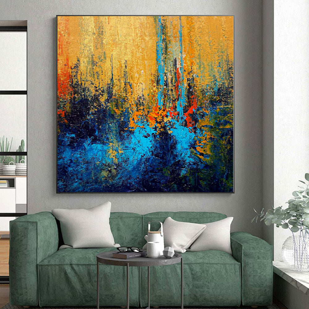 “Vibrant Color Field Abstract” - Abstract Expressionist Painting On Canvas PS0027