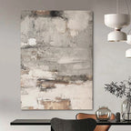 Gray and Brown Textured, "Urban Decay" – Textured Abstract Painting On Canvas PS0972