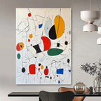 “Colorful Abstract Forms” - Abstract Expressionist Painting On Canvas PT1184