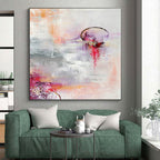 “Dreamy Moonlit Abstract” - Fantasy - Inspired Abstract Painting On Canvas PS0038