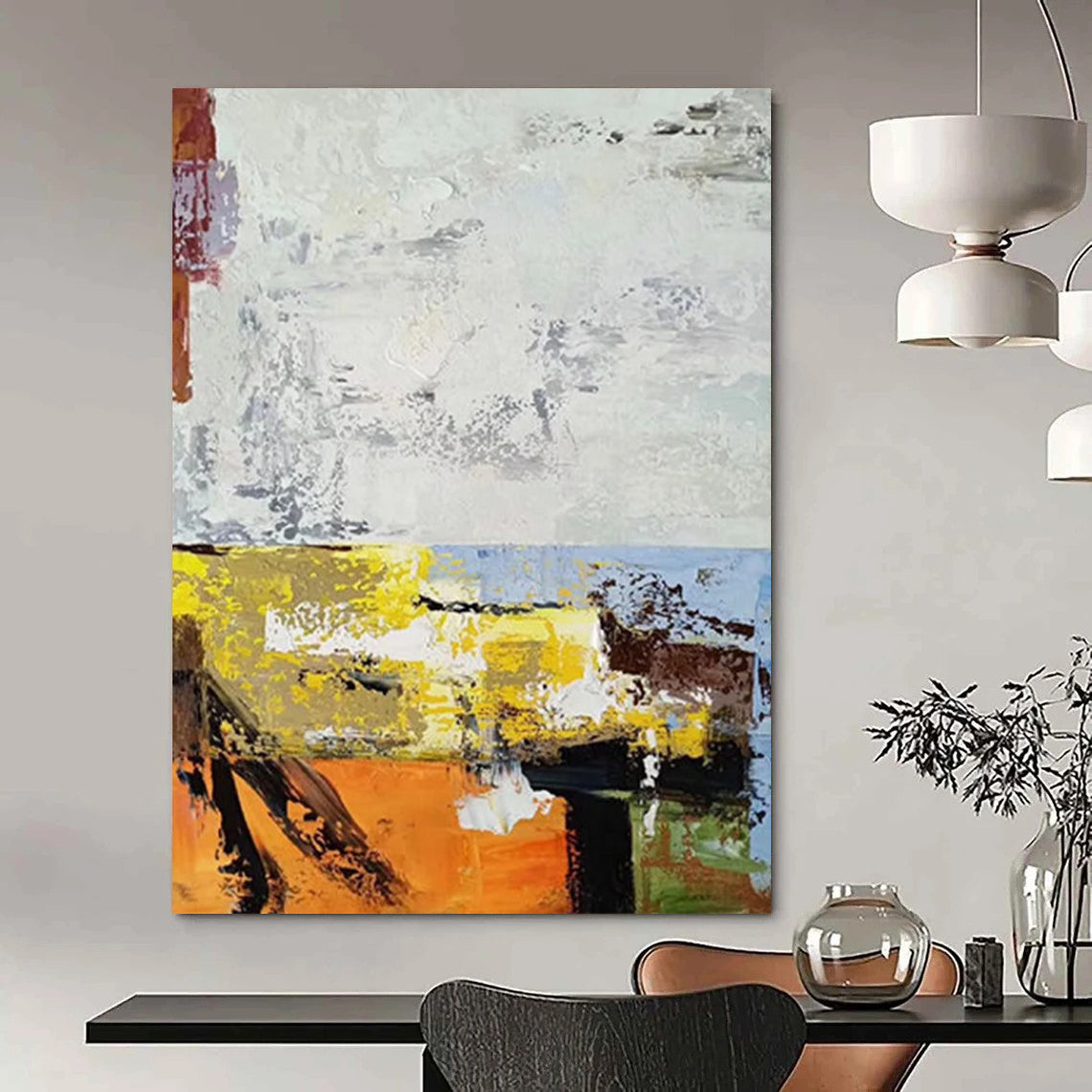 “Color Burst Abstract” - Abstract Expressionist Painting On Canvas DS019