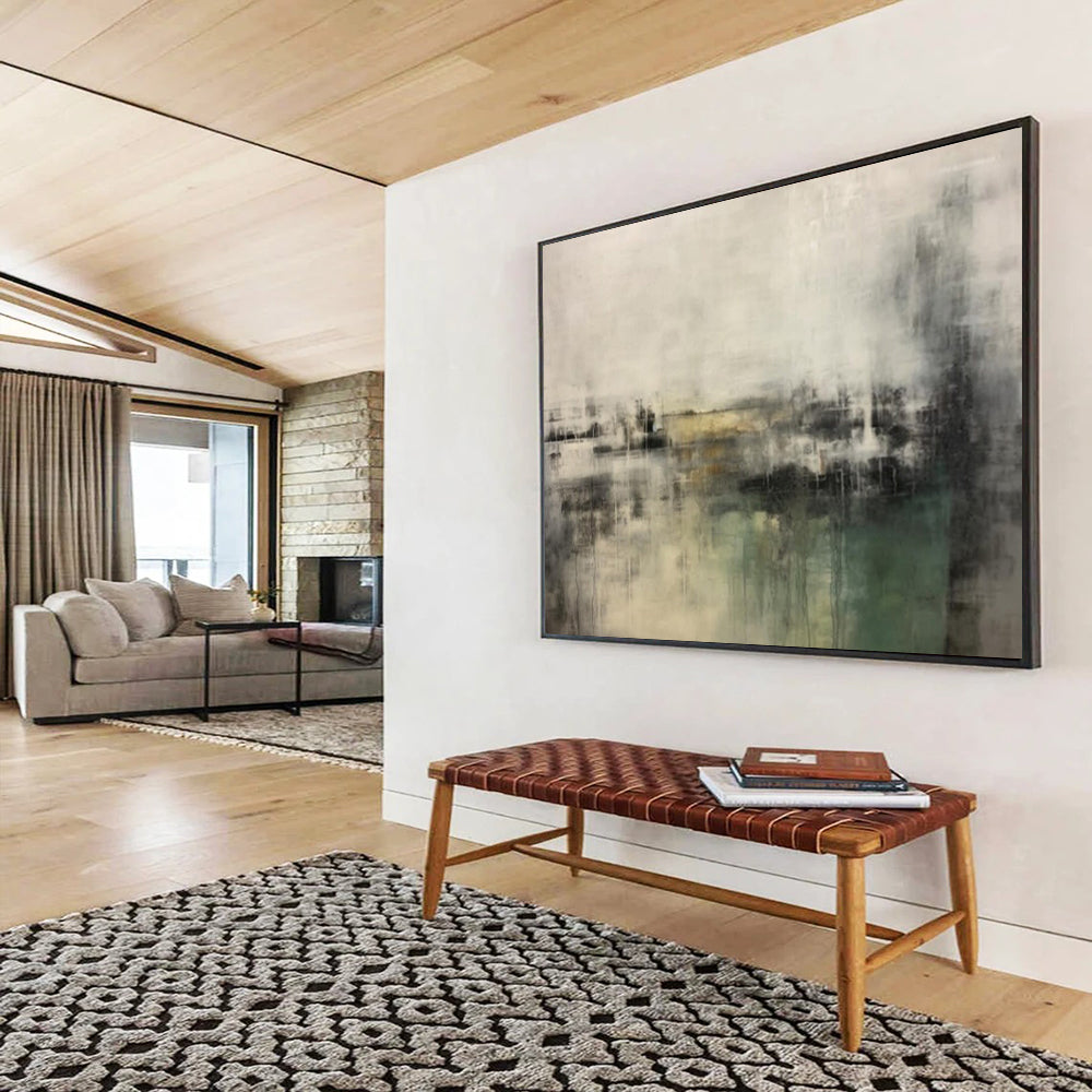 “Neutral Abstract Landscape” - Abstract Impressionist - Painting On Canvas PT1722