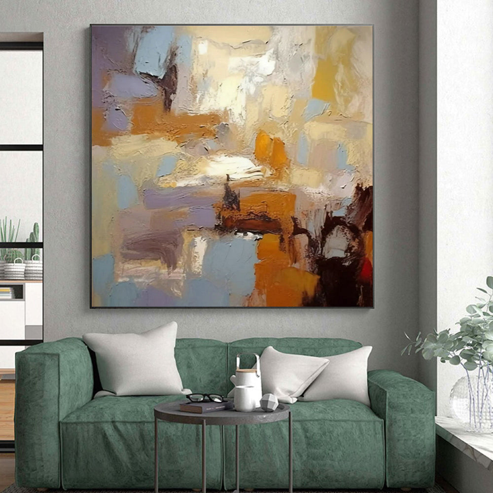 “Pastel Abstract Fusion” - Pastel Multicolor Abstract Painting PS0608