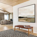 “Neutral Landscape Impression” Landscape - Inspired Abstract Painting On Canvas DKS242