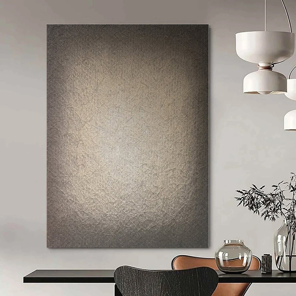 Beige with Intricate Textures "Subtle Silk" Abstract Painting On Canvas PS1366