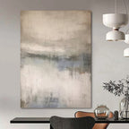 “Gray - Toned Misty Landscape” - Landscape, Atmospheric - Styled Painting On Canvas PT1667