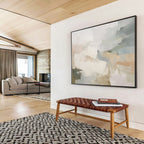 “Soft Pastel Abstract Fusion” Abstract Painting On Canvas DKS246