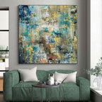 “Vibrant Color Chaos Abstract” - Energetic Abstract Painting On Canvas PS0035