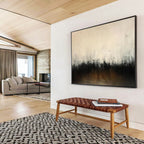 Dark & Light Abstract Horizon Painting On Canvas DKS048