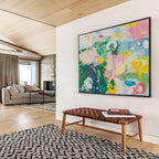 “Vibrant Color Chaos” - Abstract Expressionist Painting On Canvas DKS482