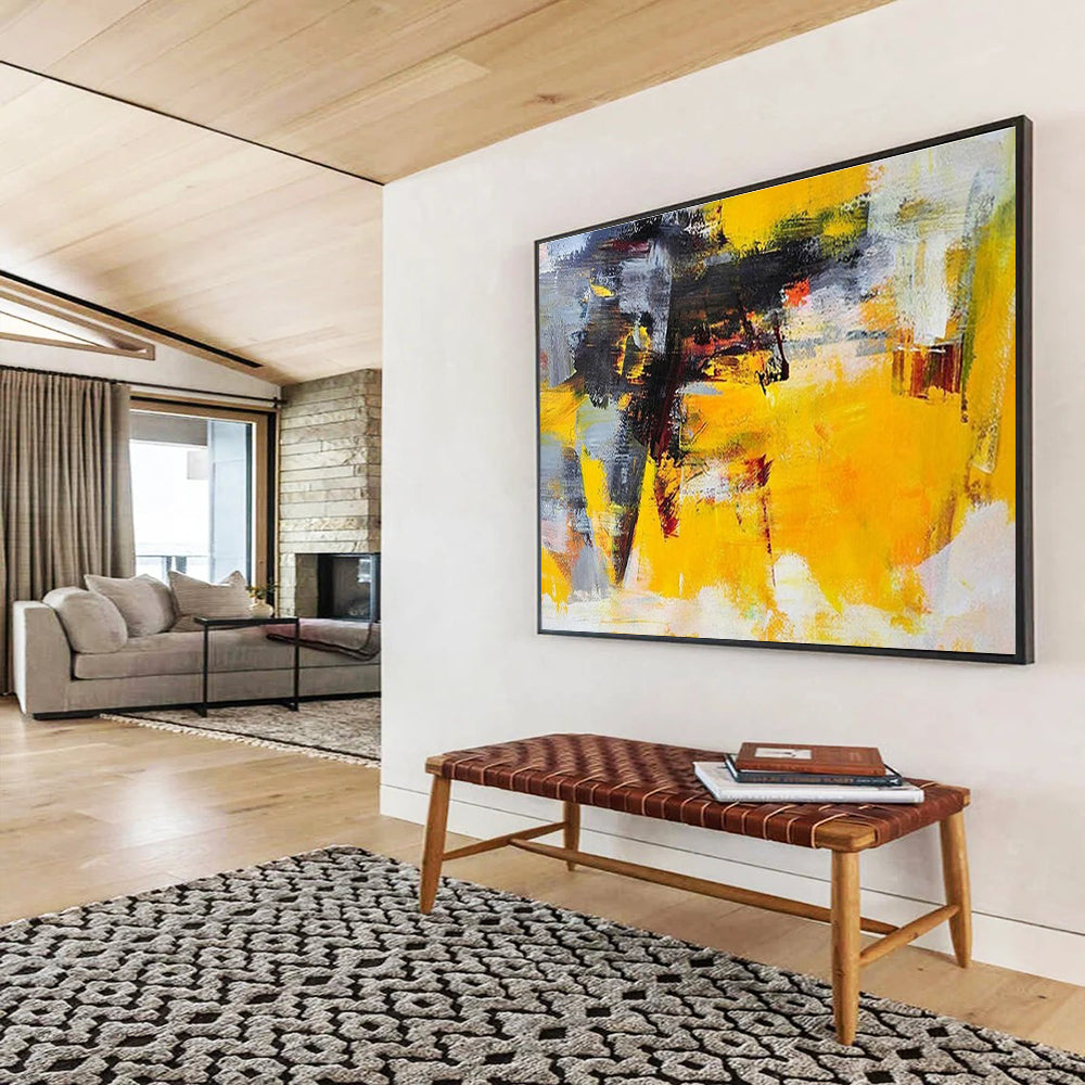 “Vibrant Abstract Energy” - Bold Abstract Painting On Canvas DKS429