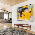 “Vibrant Abstract Energy” - Bold Abstract Painting On Canvas DKS429