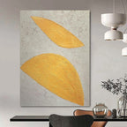 Yellow and White Textured, "Sunny Accents" – Textured Abstract Painting On Canvas PS0990