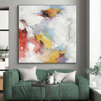 “Colorful Abstract Expressions” - Vibrant Abstract Painting On Canvas PS0294
