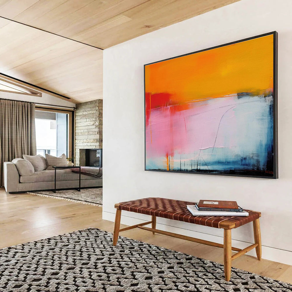 “Bold Color Gradient” - Abstract Color - Gradient Painting On Canvas DKS499