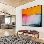 “Bold Color Gradient” - Abstract Color - Gradient Painting On Canvas DKS499