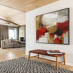 “Bold Color Block Abstraction” - Abstract Expressionist Painting On Canvas DKS506