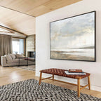 “Ethereal Lakeside Landscape” Landscape Painting On Canvas DKS249