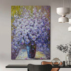 “Purple Flower Bouquet” - Impressionist Still - Life Painting On Canvas PT2350