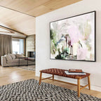 “Pastel - Toned Abstract Blend” - Soft Impressionistic Painting On Canvas PT111