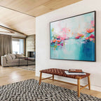 “Impressionistic Water Lily Dream” - Abstract Floral Painting On Canvas DKS493