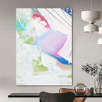 “Colorful Abstract Swirls” - Vibrant Hues & Flowing Strokes Painting On Canvas DS149