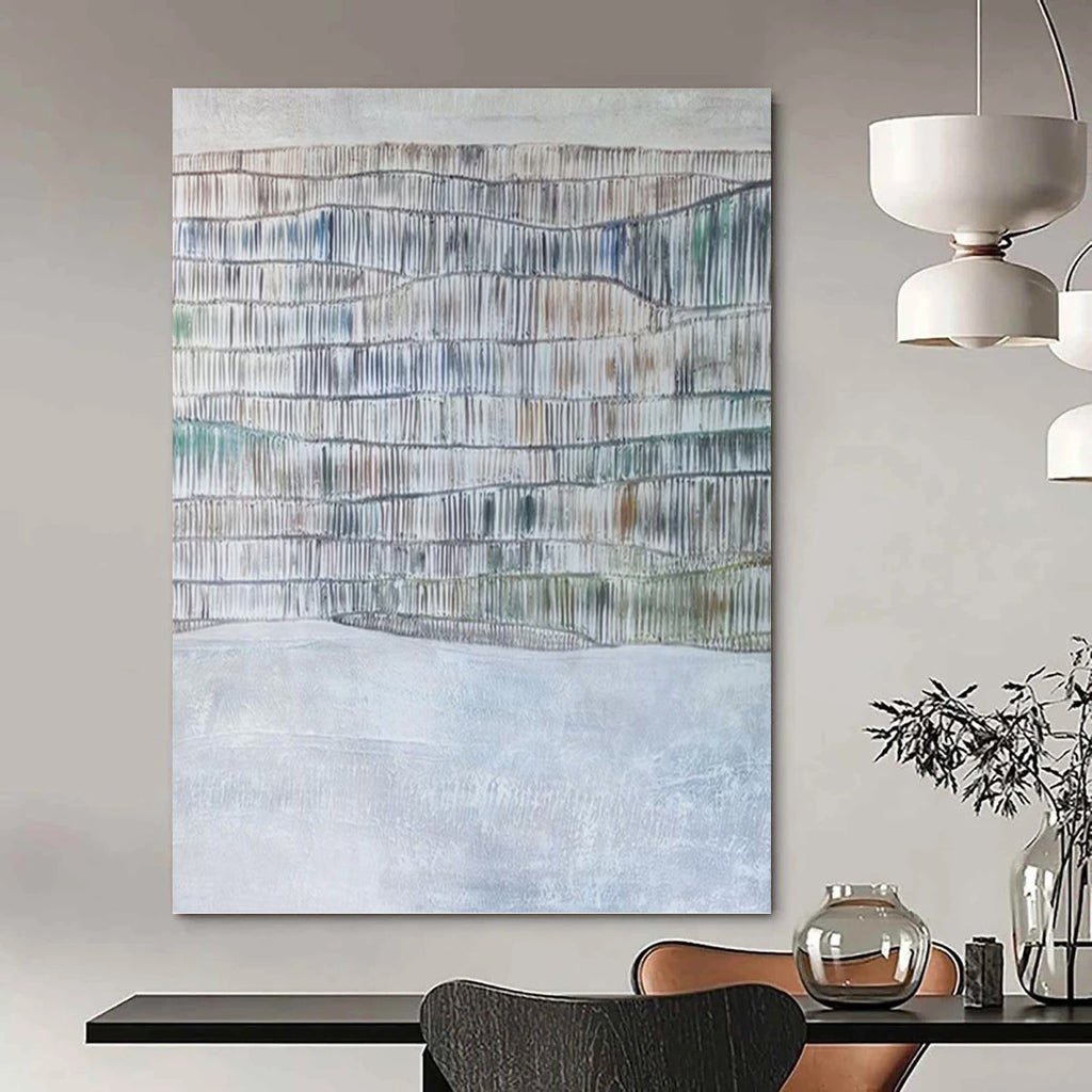 “Color - Infused Textured Layers” - Mixed - Media Abstract Painting On Canvas PT1043