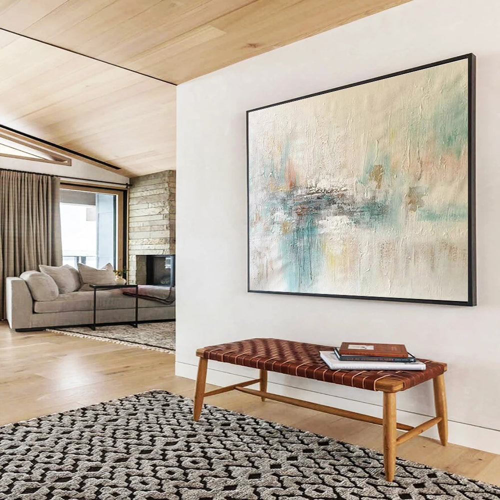 “Soft Tones Abstract Calm” Abstract Painting On Canvas DKS290