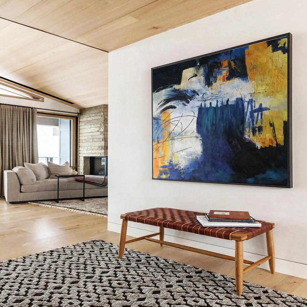 “Abstract City Forms” - Cubist - Inspired Painting On Canvas DKS850