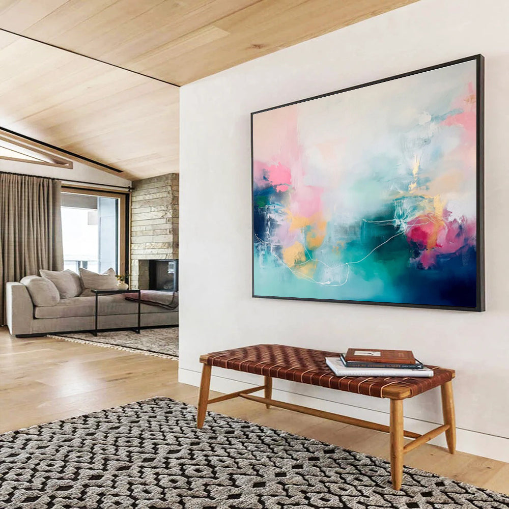 “Pastel Dreamscape” - Soft Abstract Painting On Canvas DKS472