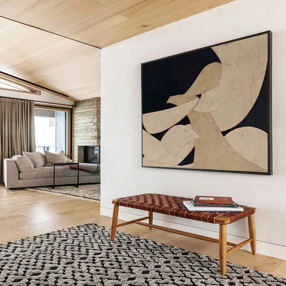 “Minimalist Abstract Shapes” - Geometric Painting On Canvas PT247