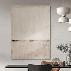White, Gray with Subtle Textures "Whispering Walls" Abstract Painting On Canvas PS1370