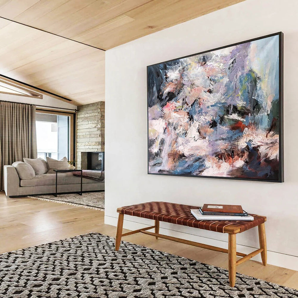 “Colorful Splash Abstract” - Dynamic Abstract Painting On Canvas PT151