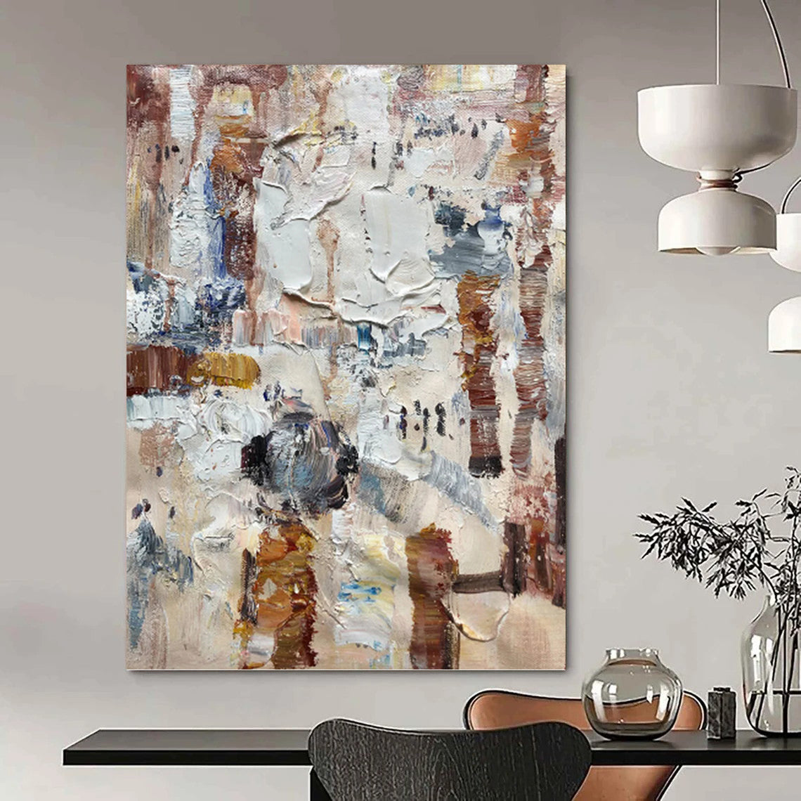 “Colorful Textured Abstract” - Abstract Expressionist Painting On Canvas PT1302