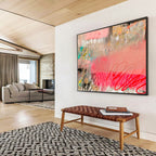 “Blush - Toned Abstract Fusion” Abstract Painting On Canvas DKS206