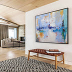 “Abstract Coastal Haze” - Abstract Landscape - Painting On Canvas PT1746