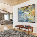 “Colorful Swirls of Nature” Abstract Painting On Canvas DKS291