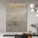 “Grey Textured Surface: Industrial - Inspired Abstract” - Raw Modern Art On Canvas PT0960