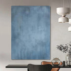 “Blue Textured Minimalist” - Calming Abstract Painting On Canvas PS0158