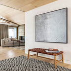 “Gray Textured Minimalism” - Minimalist Abstract Painting On Canvas DKS848