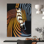 “Color - Revamped Zebra Profile” Painting On Canvas PT1447