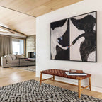 Black and White Swans in Symmetry Animal Painting On Canvas DKS125