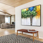 Vibrant Tree of Colors Landscape Painting On Canvas DKS176