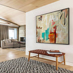 “Minimalist Abstract” - Neutral - Toned Painting On Canvas PT238