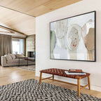 “Neutral Collage Figures” - Mixed Media Collage - Painting On Canvas PT1781