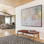 “Gilded Pastel Mix” - Luxe Abstract Painting On Canvas DKS484